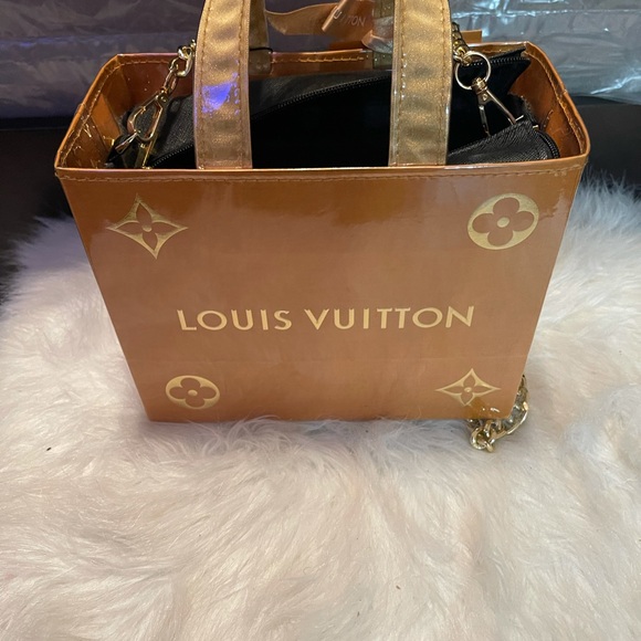 Upcycle PVC Louis Vuitton Shopper Handbag - Picture 4 of 4